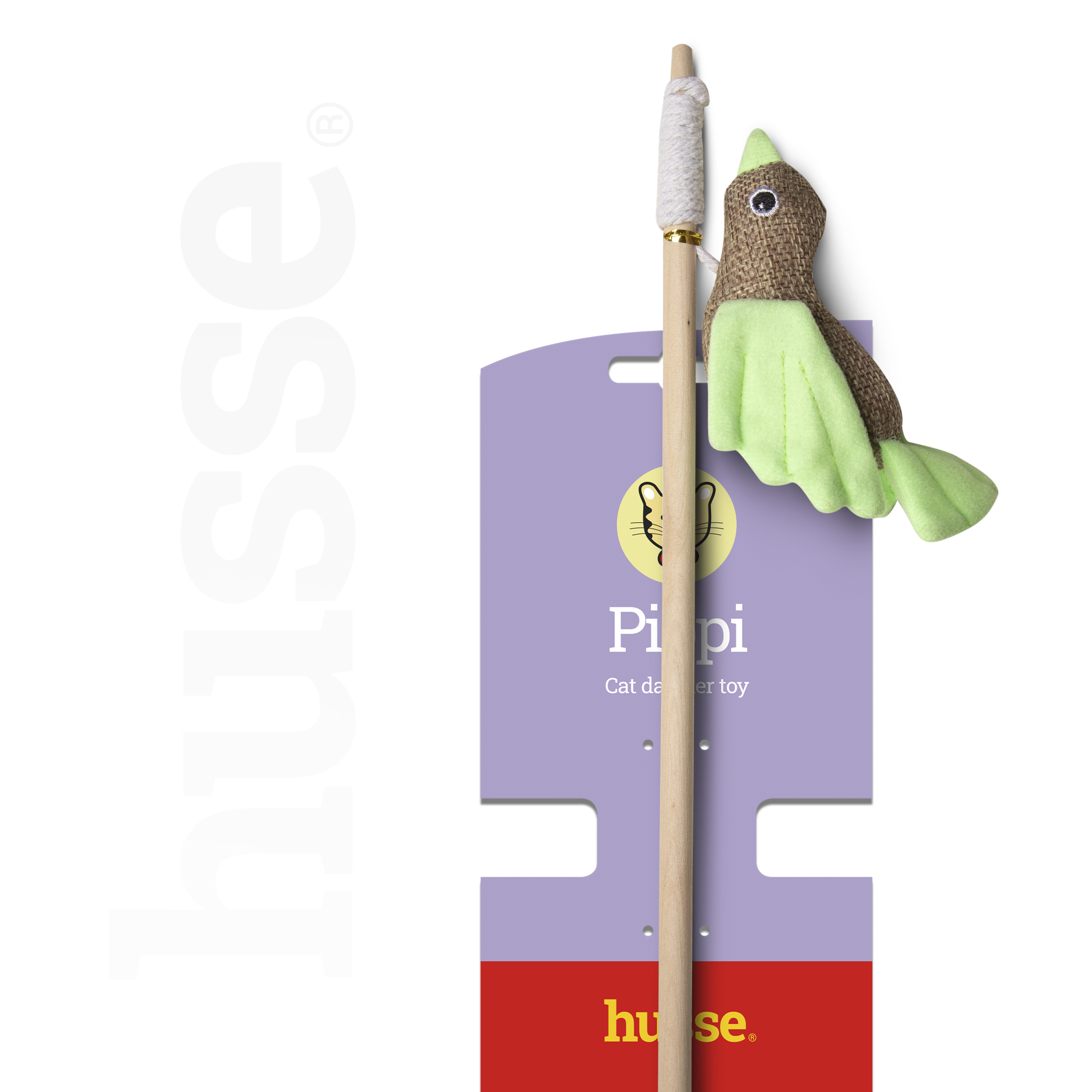 Jouet baguette pour chat avec oiseau | Pippi - 1 pce