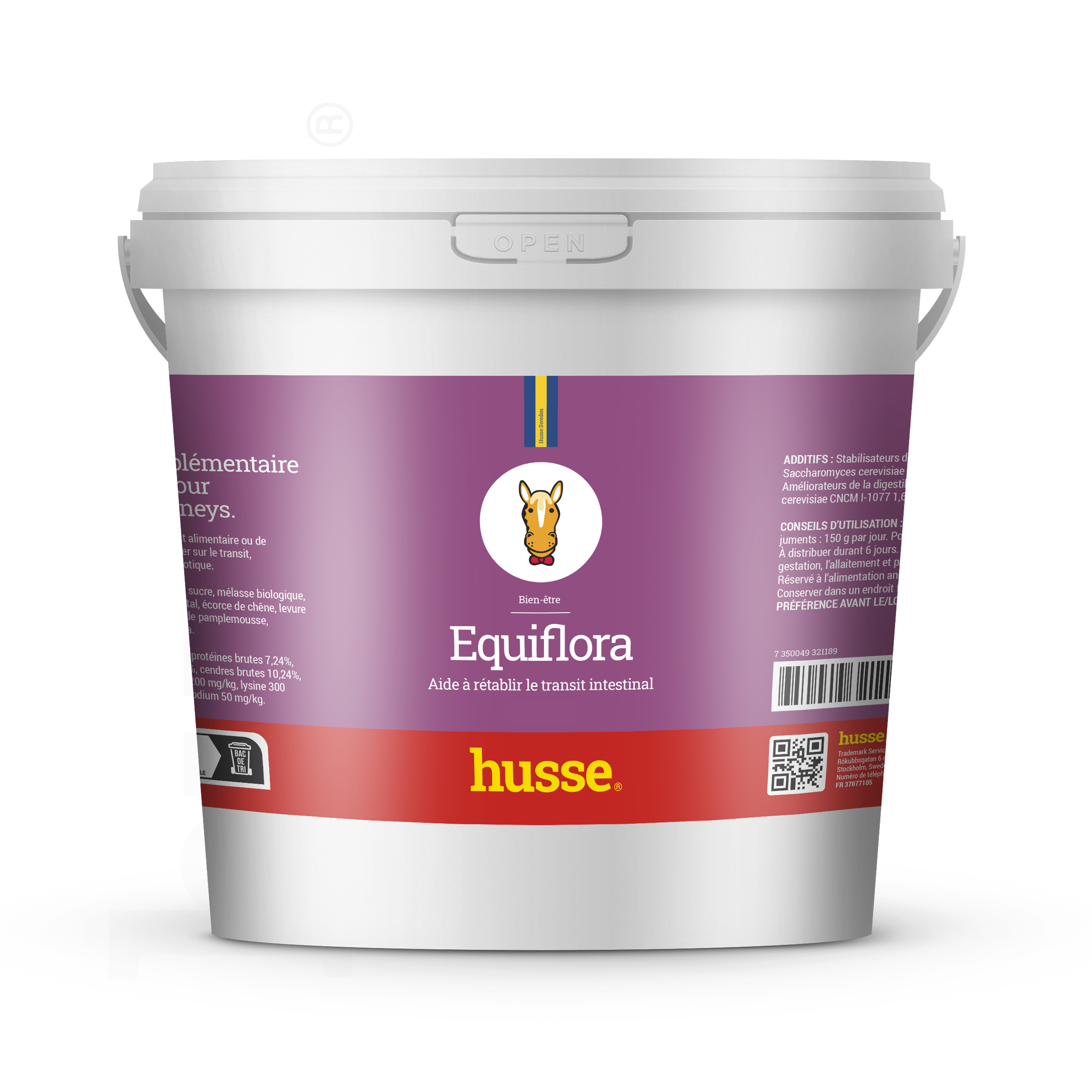 Régulation du transit intestinal du cheval |  Equiflora 1kg