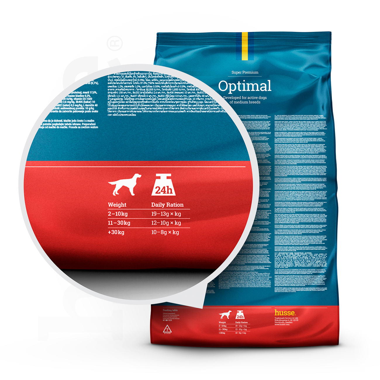 Croquettes pour Chiens Actifs/Sportifs | Optimal - 12 kg