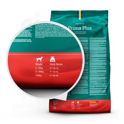 Croquettes pour Chiens à Activité Normale | Prima Plus - 2 kg