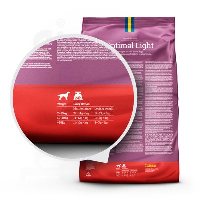 Croquettes pour Chiens en Surpoids | Optimal Light - 15 kg