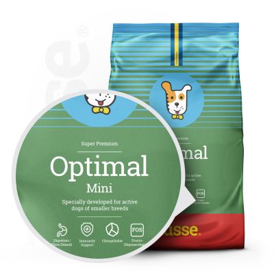 Croquettes pour Petits Chiens Actifs  |  Optimal Mini - 2 kg