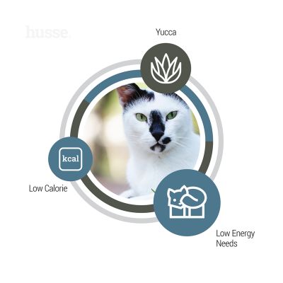 Composition et bienfaits des croquettes pour chat obèse ou en surpoids au poulet Husse Light Exclusive