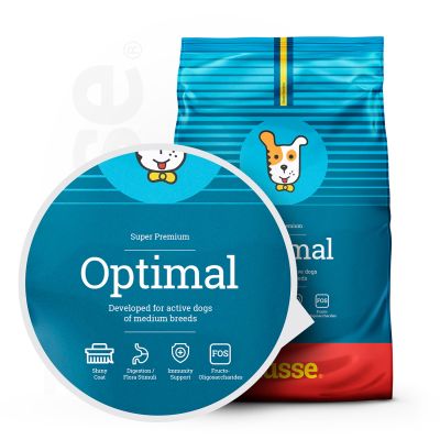 Croquettes pour Chiens Actifs/Sportifs | Optimal - 12 kg