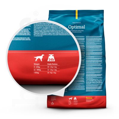 Croquettes pour Chiens Actifs/Sportifs | Optimal - 12 kg